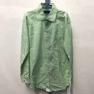 JOSEPH ABBOUD Cotton Checkered Shirt - Size 14